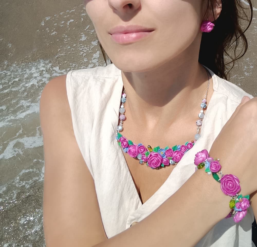 Pink Rose Complete Beach Set