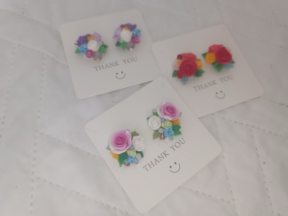 Mini Bouquet Stud Earrings