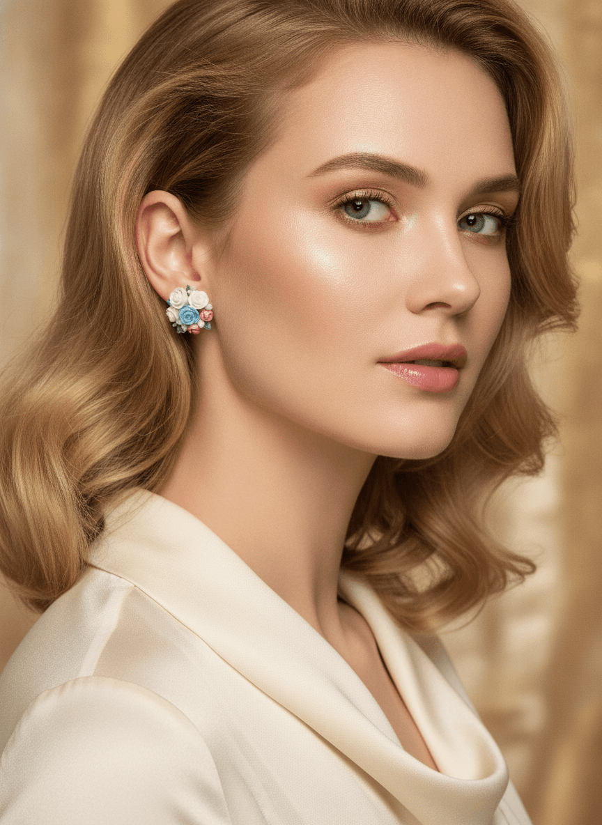 Mini Bouquet Stud Earrings