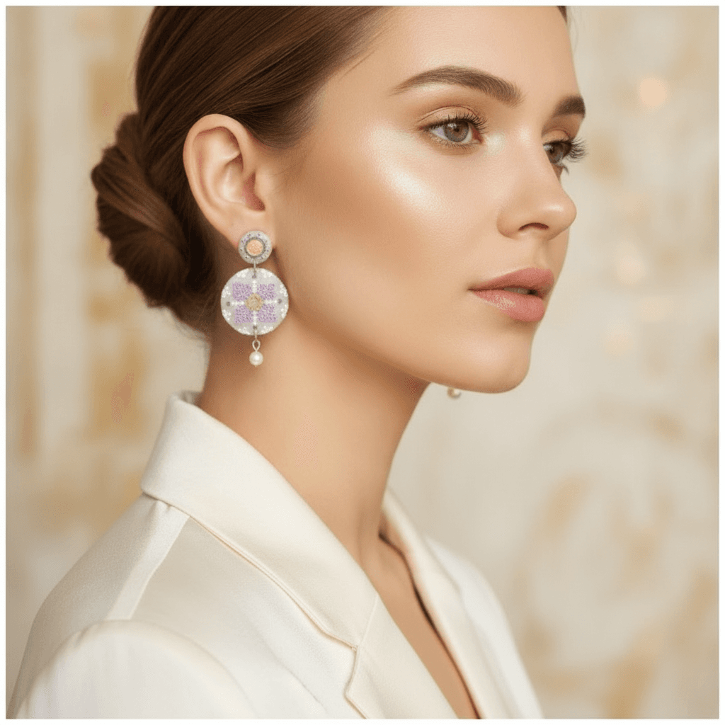 Vyshyvanka Lavender Earrings